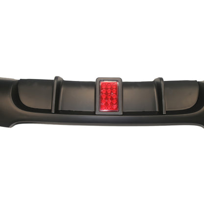 Heckstoßstange Diffusor Matt Schwarz LED passend für BMW 3er E90 E91 2005-2011