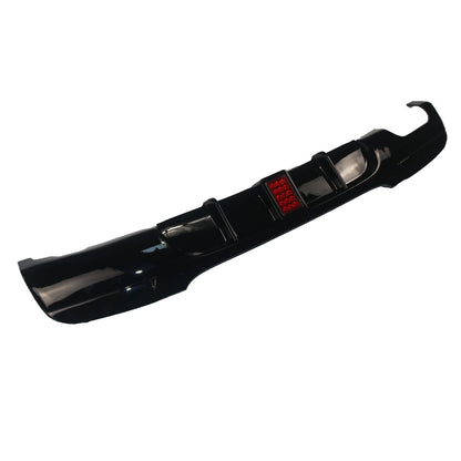 Heckstoßstange Diffusor Hochglanz Schwarz LED passend für BMW 3er E90 E91 2005-2011