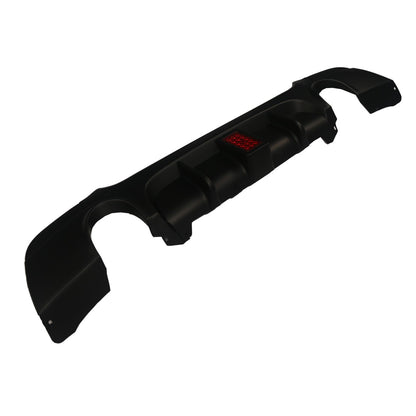 Heckstoßstange Diffusor Matt Schwarz LED passend für BMW 3er E92 E93 2006-2013