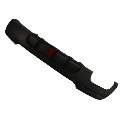 Heckstoßstange Diffusor Matt Schwarz LED passend für BMW 3er E92 E93 2006-2013