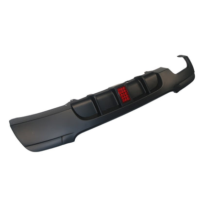 Heckstoßstange Diffusor Matt Schwarz LED passend für BMW 3er E92 E93 2006-2013