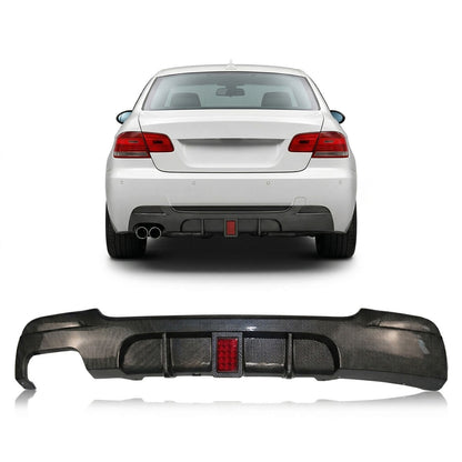 Heckstoßstange Diffusor Carbon-Optik LED passend für BMW 3er E92 E93 2006-2013