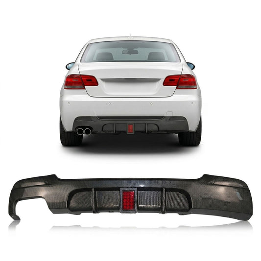 Heckstoßstange Diffusor Carbon-Optik LED passend für BMW 3er E92 E93 2006-2013