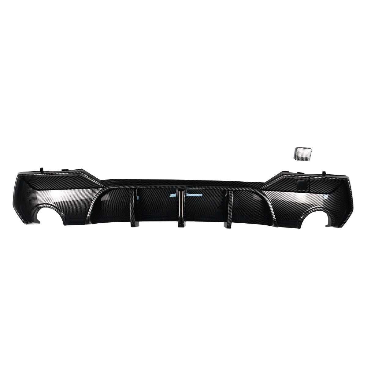 Heckstoßstange Diffusor Carbon-Optik mit LED passend für BMW 4er G22 G23 2021-2024