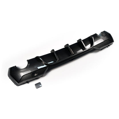 Heckstoßstange Diffusor Carbon-Optik mit LED passend für BMW 4er G22 G23 2021-2024