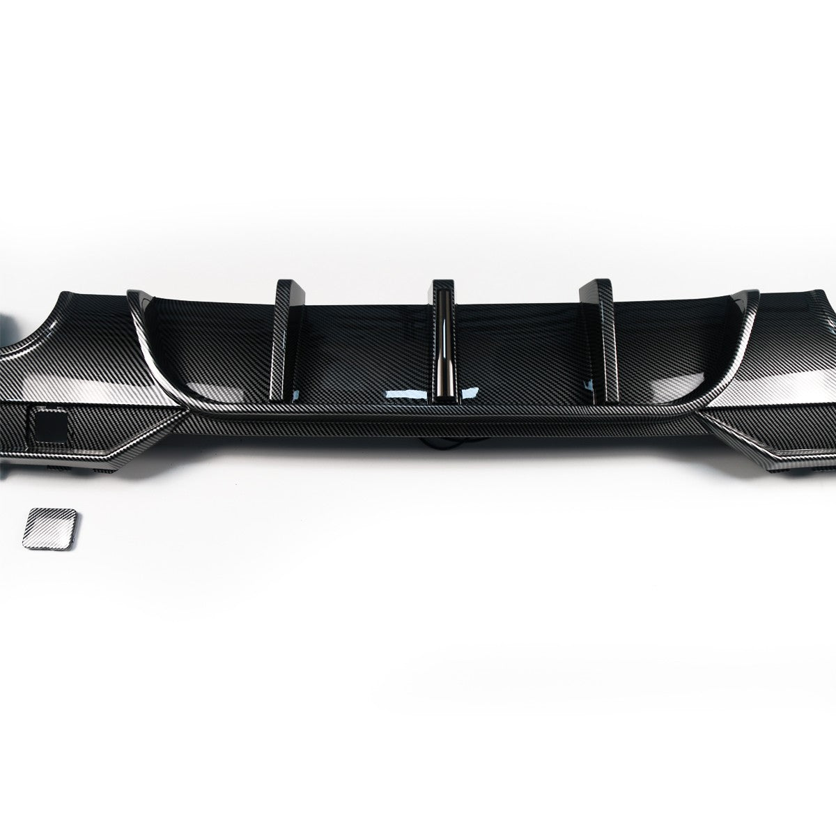 Heckstoßstange Diffusor Carbon-Optik mit LED passend für BMW 4er G22 G23 2021-2024