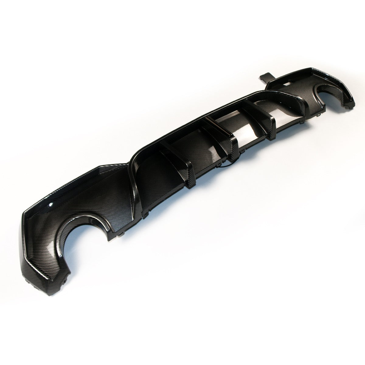 Heckstoßstange Diffusor Carbon-Optik mit LED passend für BMW 4er G22 G23 2021-2024