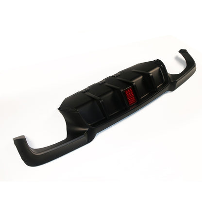 Heckstoßstange Diffusor Matt Schwarz LED passend für BMW 5er F10 2010-2017