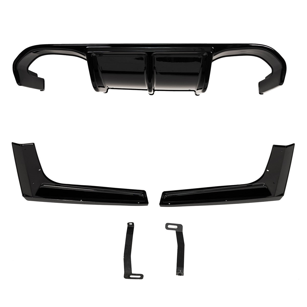 Heckstoßstange Diffusor Hochglanz Schwarz passend für BMW 4er F32 F33 F36 2013-2020