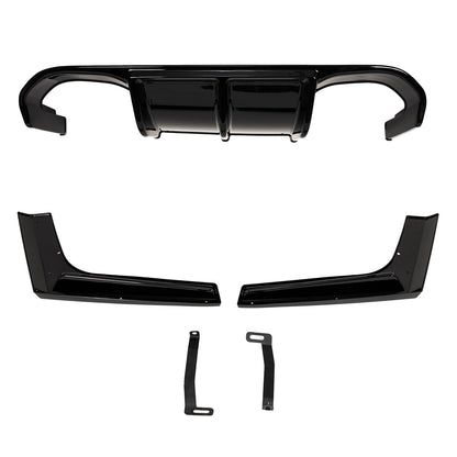 Heckstoßstange Diffusor Hochglanz Schwarz passend für BMW 4er F32 F33 F36 2013-2020