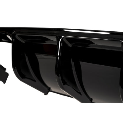 Heckstoßstange Diffusor Hochglanz Schwarz passend für BMW 4er F32 F33 F36 2013-2020
