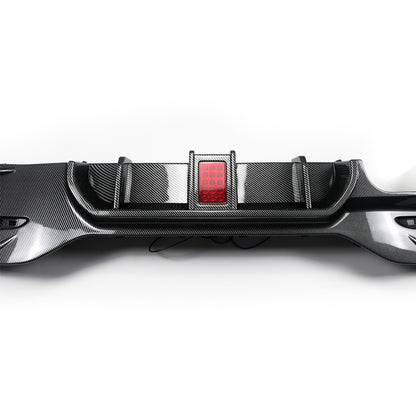 Heckdiffusor Carbon-Optik + LED passend für BMW 1er F20 F21 2015-2019