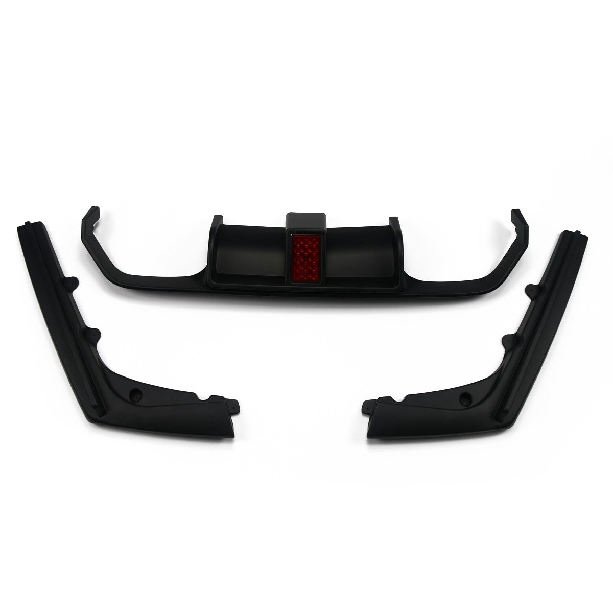 Heckstoßstange Diffusor Matt Schwarz LED passend für BMW M3 F80 M4 F82 F83 2013-2019