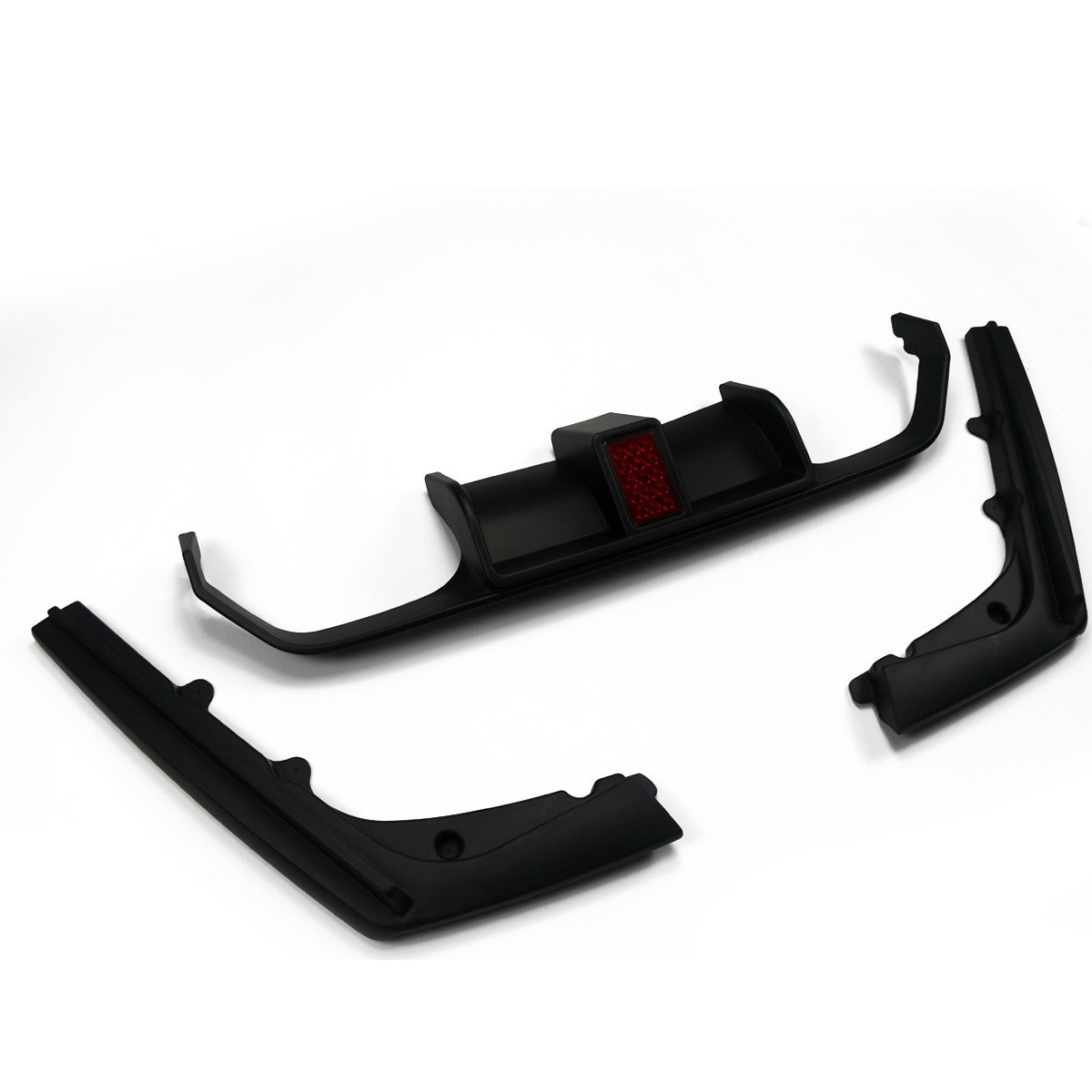 Heckstoßstange Diffusor Matt Schwarz LED passend für BMW M3 F80 M4 F82 F83 2013-2019