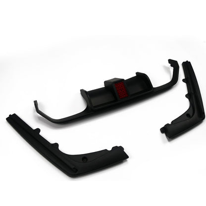 Heckstoßstange Diffusor Matt Schwarz LED passend für BMW M3 F80 M4 F82 F83 2013-2019