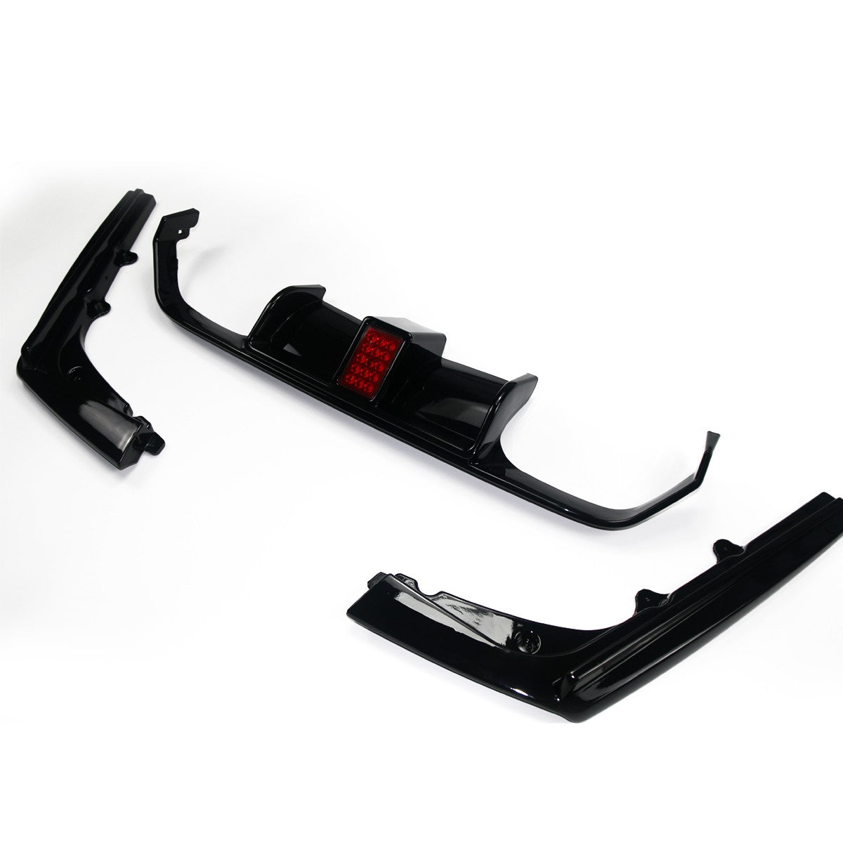 Heckstoßstange Diffusor Hochglanz Schwarz LED passend für BMW M3 F80 M4 F82 F83