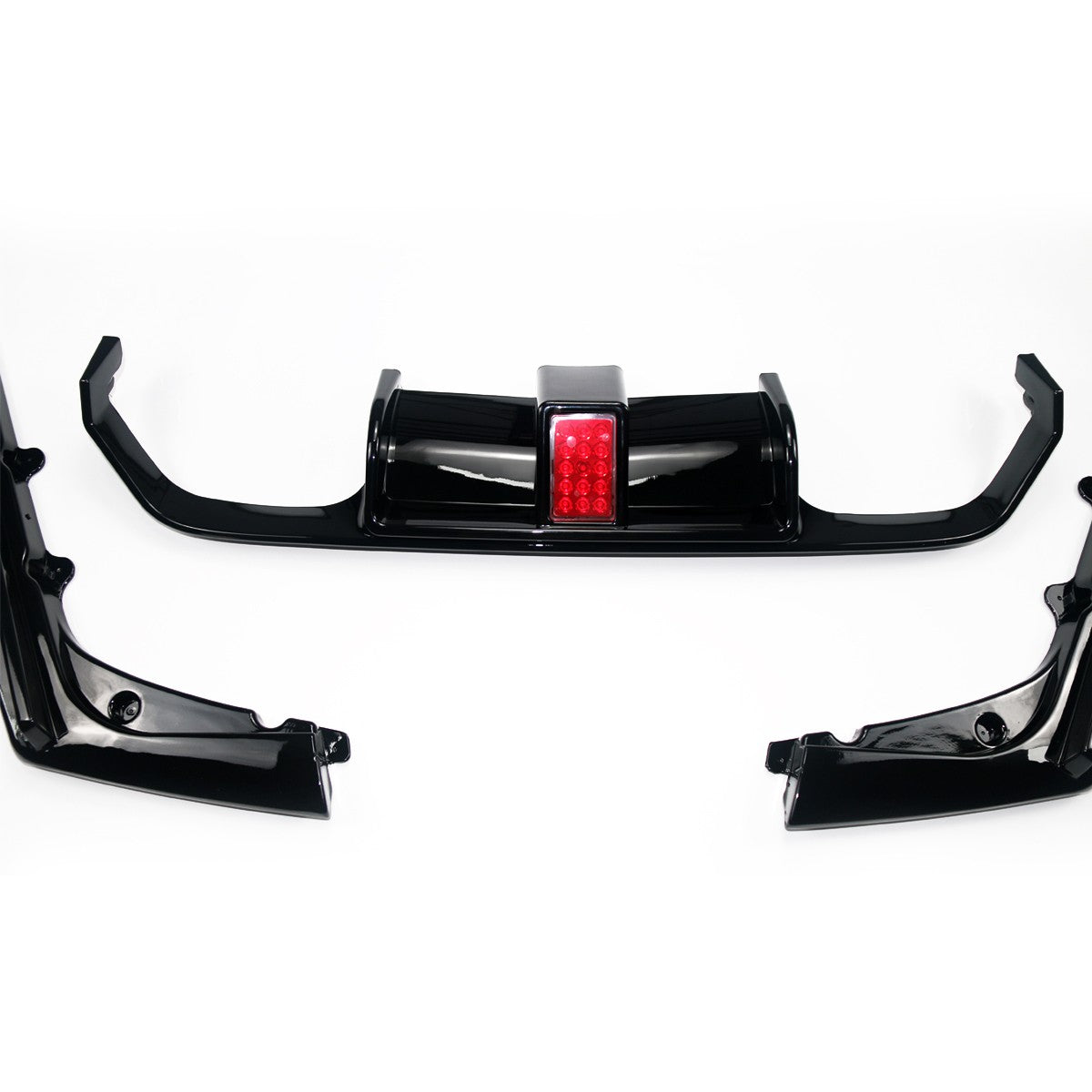 Heckstoßstange Diffusor Hochglanz Schwarz LED passend für BMW M3 F80 M4 F82 F83