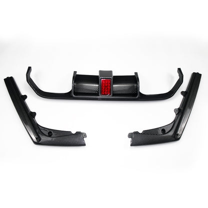 Heckstoßstange Diffusor Carbon-Optik LED passend für BMW M3 F80 M4 F82 F83 2013-2019