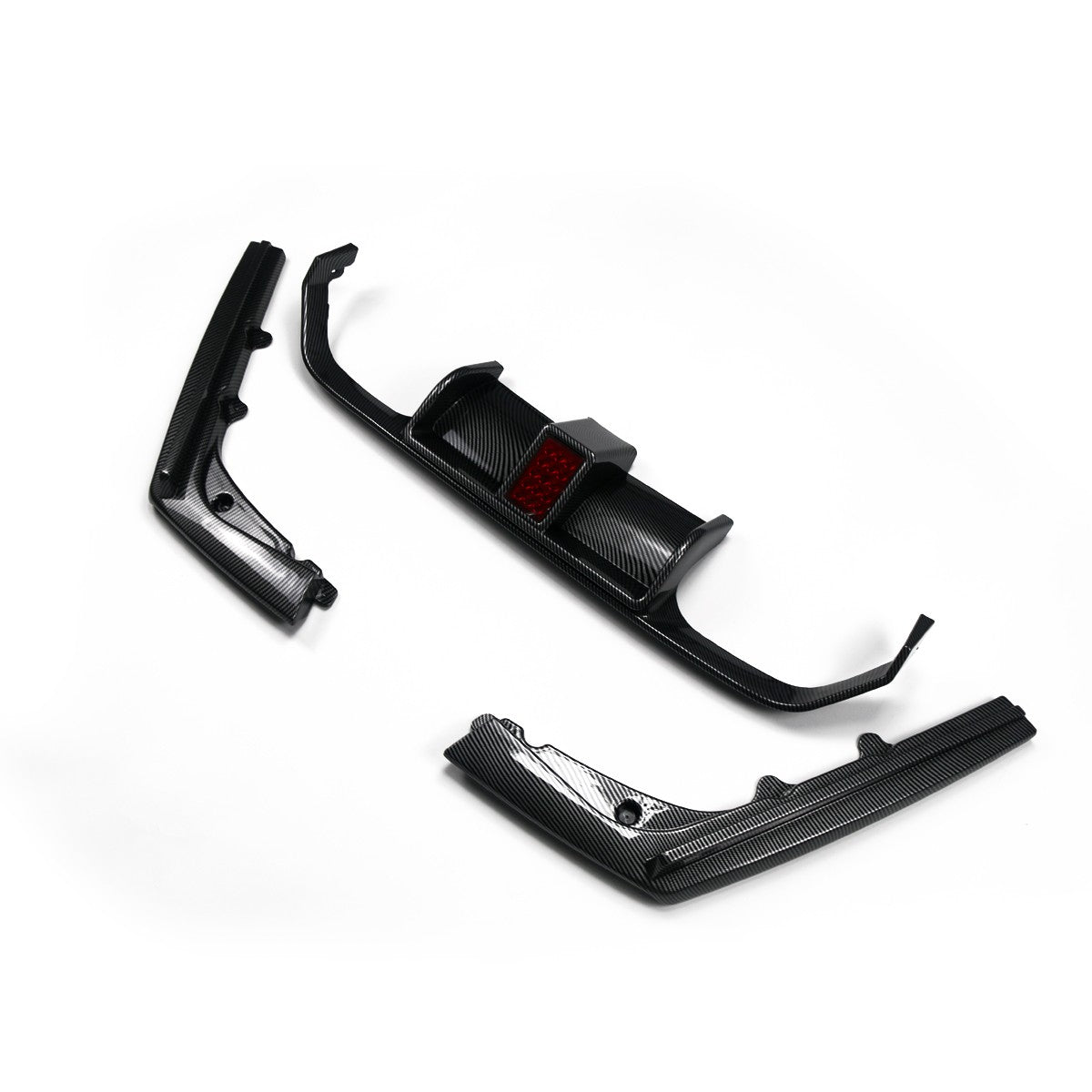 Heckstoßstange Diffusor Carbon-Optik LED passend für BMW M3 F80 M4 F82 F83 2013-2019