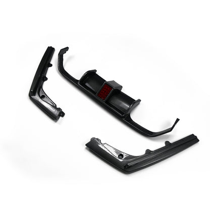 Heckstoßstange Diffusor Carbon-Optik LED passend für BMW M3 F80 M4 F82 F83 2013-2019