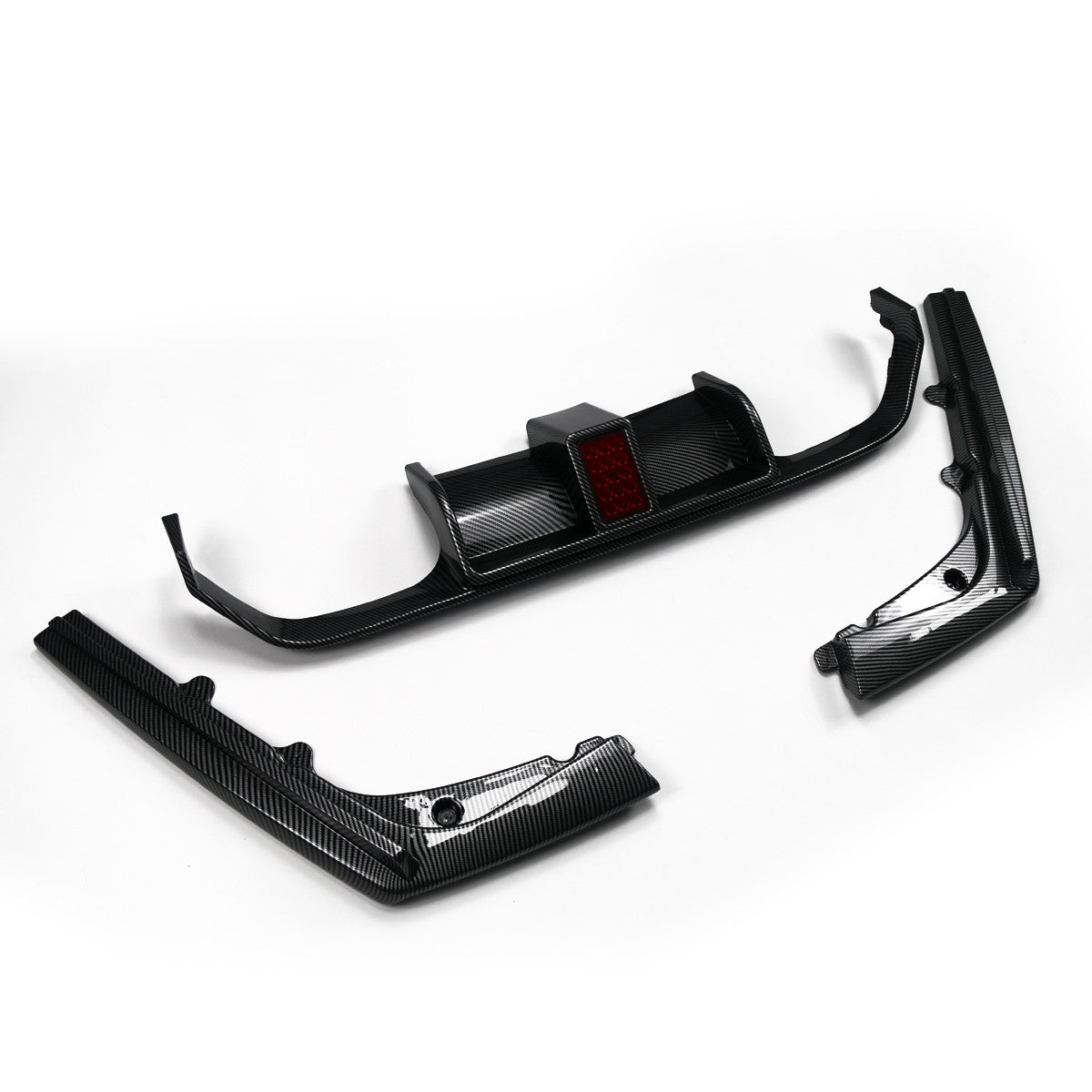 Heckstoßstange Diffusor Carbon-Optik LED passend für BMW M3 F80 M4 F82 F83 2013-2019