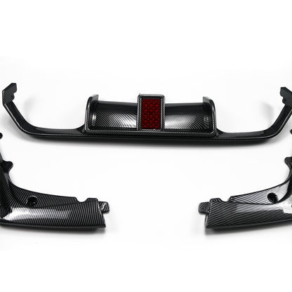 Heckstoßstange Diffusor Carbon-Optik LED passend für BMW M3 F80 M4 F82 F83 2013-2019