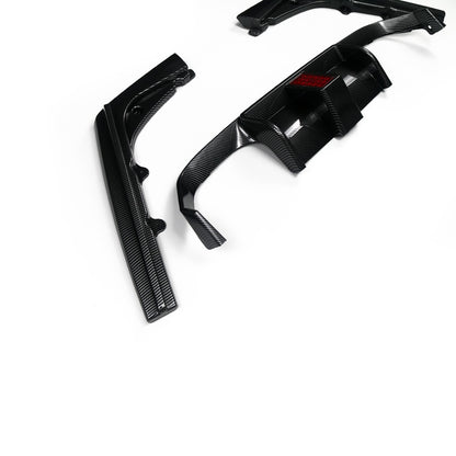 Heckstoßstange Diffusor Carbon-Optik LED passend für BMW M3 F80 M4 F82 F83 2013-2019