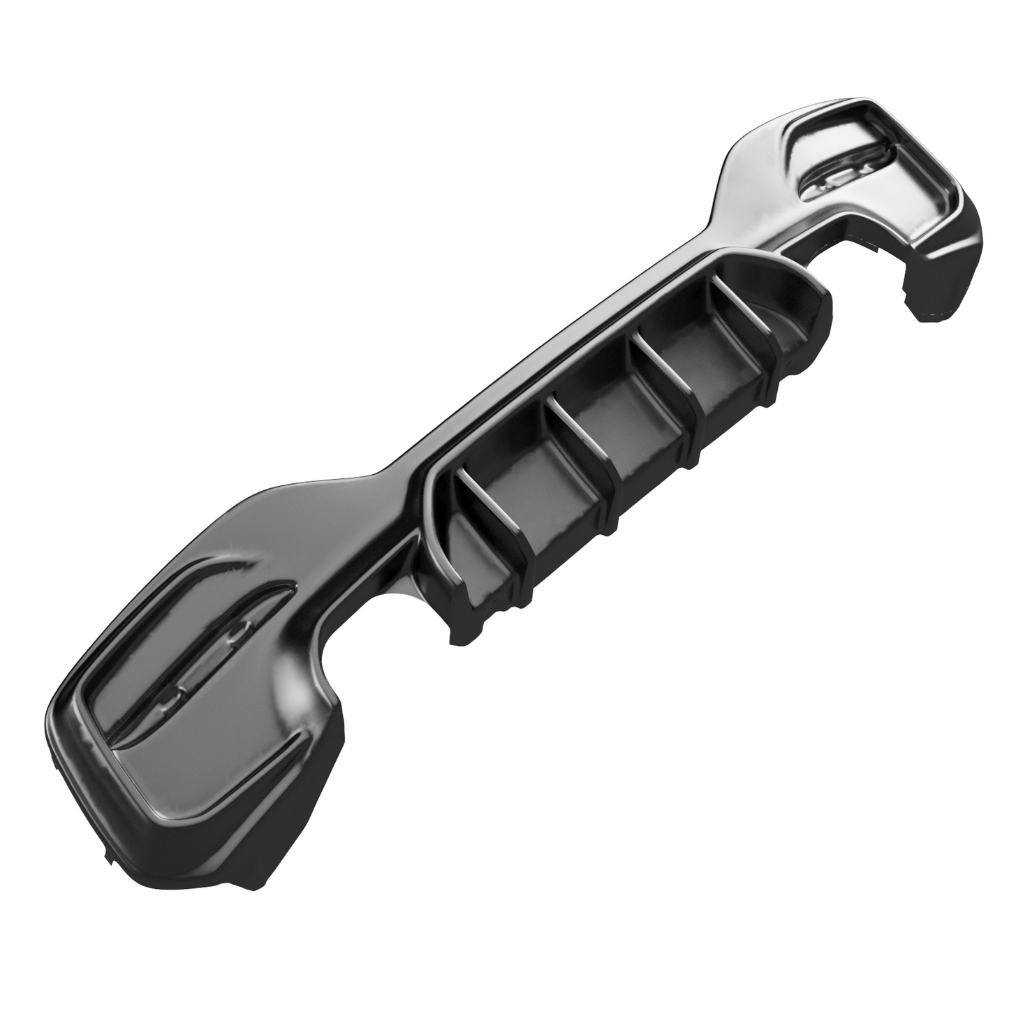 Heckstoßstange Diffusor Hochglanz Schwarz passend für BMW 1er F20 / F21 Facelift 2015-2019