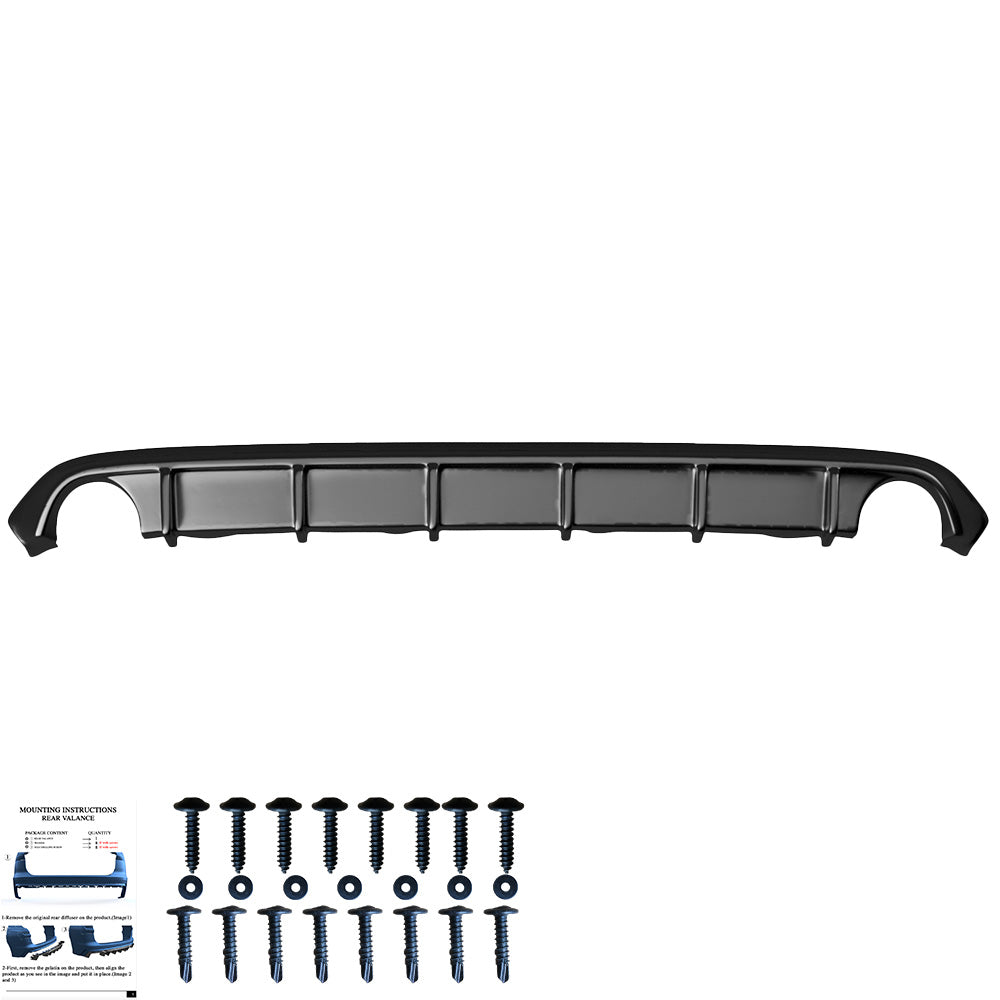 Heckstoßstange Diffusor Hochglanz Schwarz passend für BMW 3er G20 / G21 2018-2021