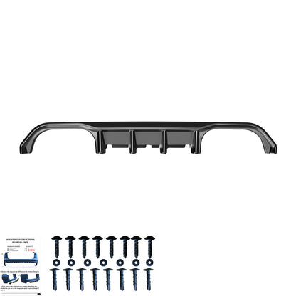 RV21.031 - Heckdiffusor passend für BMW M4 F82 2014-2021 Hochglanz Schwarz