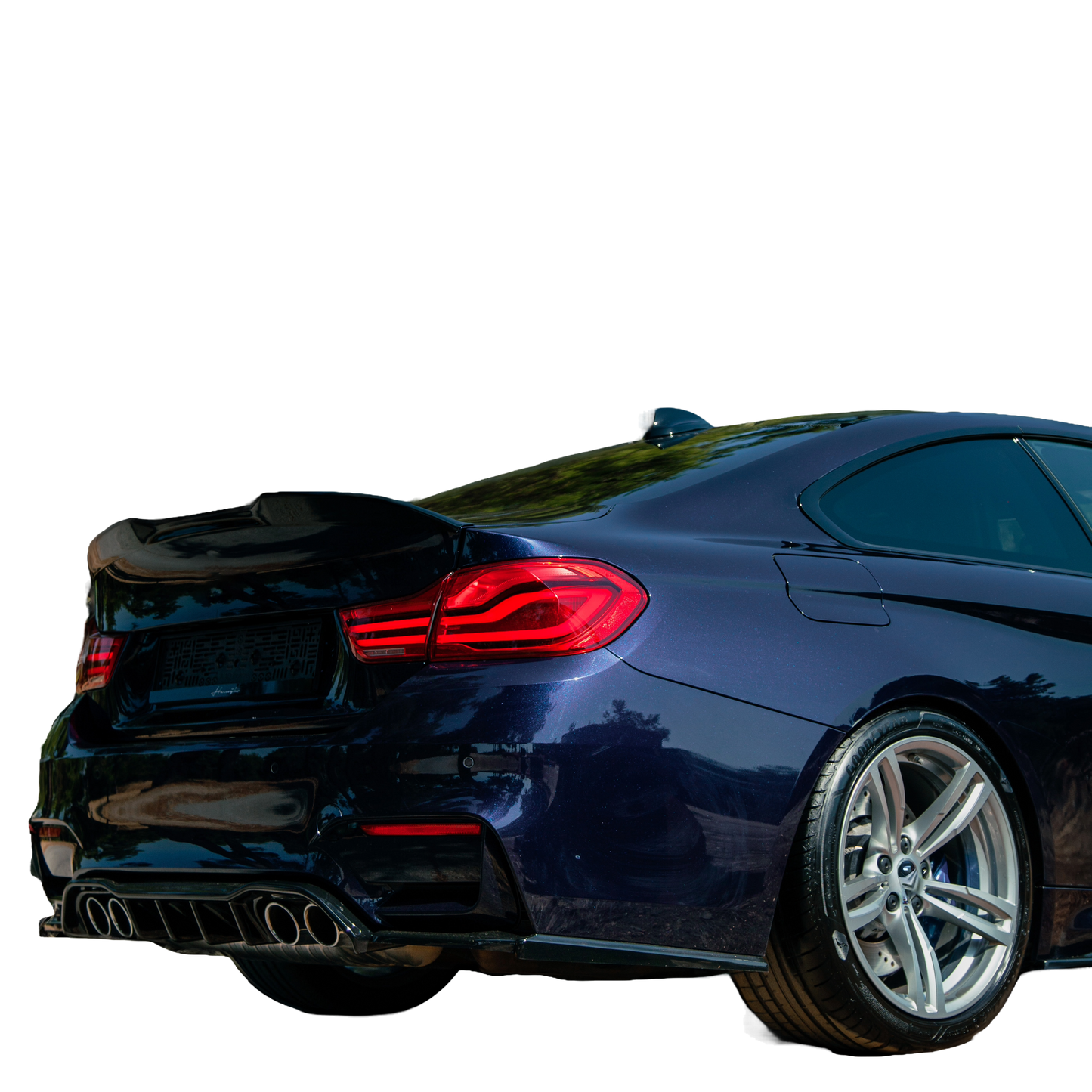 RV21.031 - Heckdiffusor passend für BMW M4 F82 2014-2021 Hochglanz Schwarz