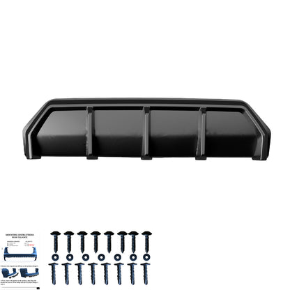 Heckstoßstange Diffusor passend für BMW 3er M-Pack G20/G21 Facelift 2022+ Hochglanz Schwarz