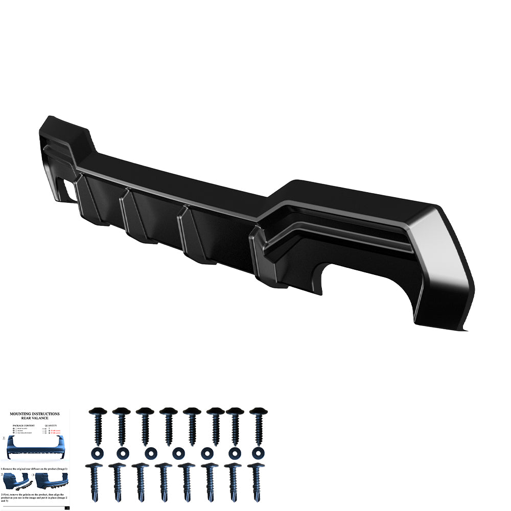 Heckdiffusor passend für BMW 4er G22 M-Paket / M440i 2020+ Hochglanz Schwarz