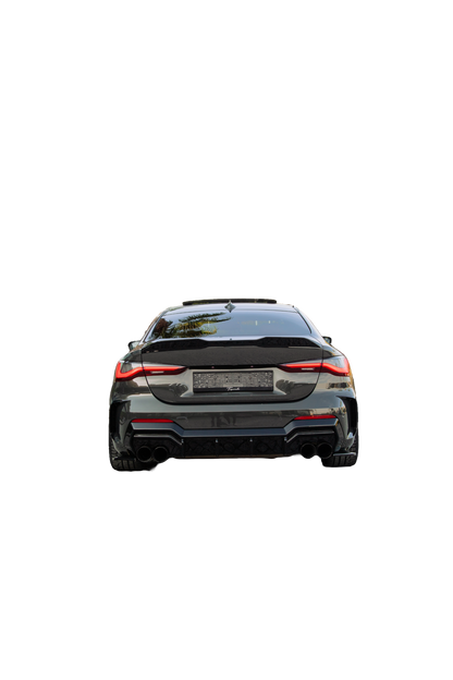 Heckdiffusor passend für BMW 4er G22 M-Paket / M440i 2020+ Hochglanz Schwarz