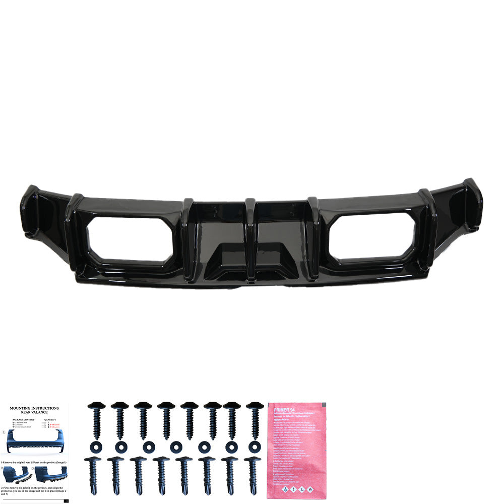 RV21.040 - Heckschürze passend für BMW M2 G87 2023+ Hochglanz Schwarz