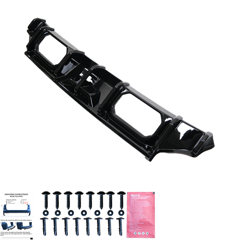 RV21.040 - Heckschürze passend für BMW M2 G87 2023+ Hochglanz Schwarz