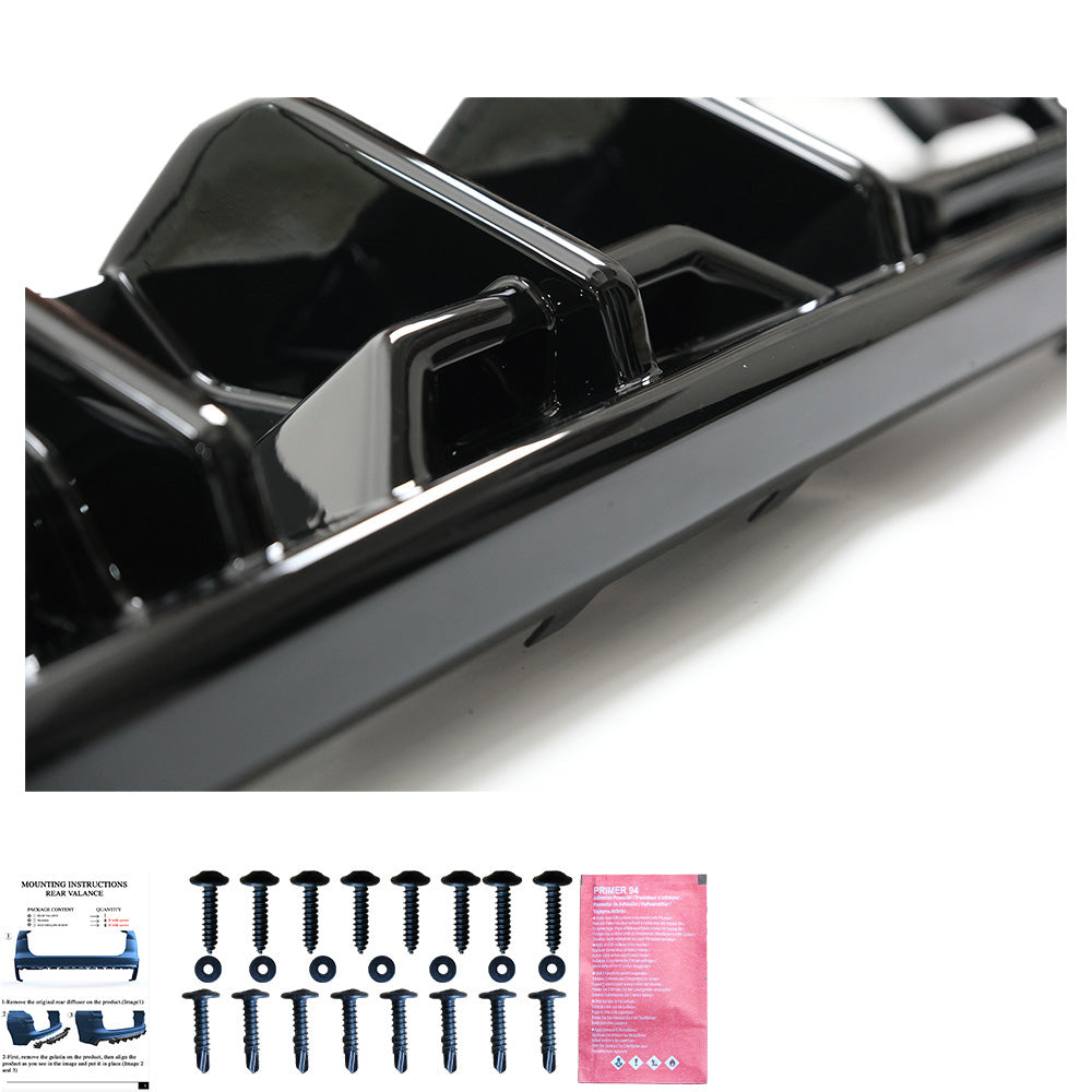 RV21.040 - Heckschürze passend für BMW M2 G87 2023+ Hochglanz Schwarz