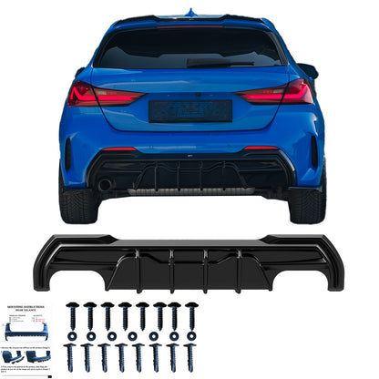 Heckschürze passend für BMW 1er F40 M-Pack/M135i 2019-2024 Hochglanz Schwarz