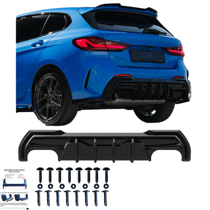 Heckschürze passend für BMW 1er F40 M-Pack/M135i 2019-2024 Hochglanz Schwarz