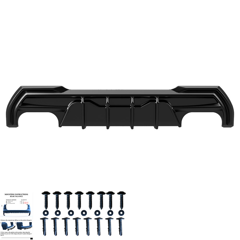 Heckschürze passend für BMW 1er F40 M-Pack/M135i 2019-2024 Hochglanz Schwarz
