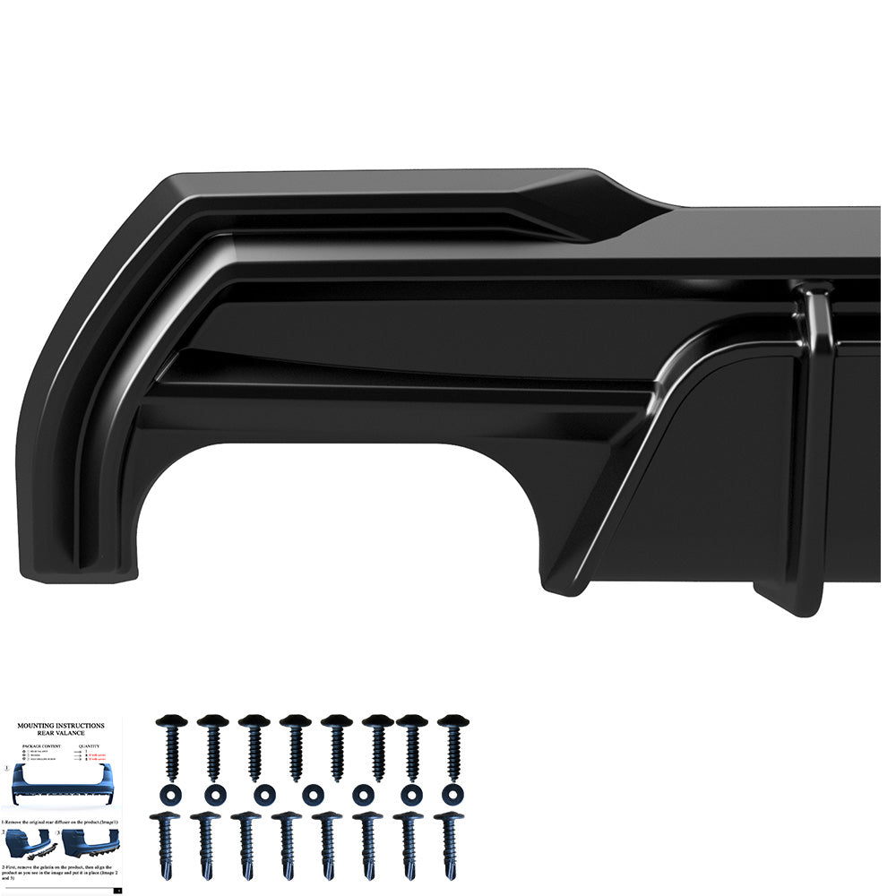 Heckschürze passend für BMW 1er F40 M-Pack/M135i 2019-2024 Hochglanz Schwarz