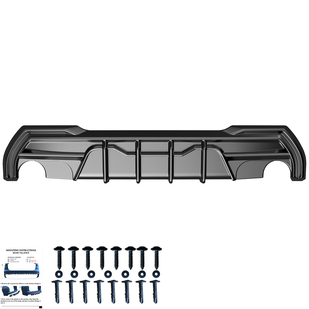 Heckschürze passend für BMW 1er F40 M-Pack/M135i 2019-2024 Hochglanz Schwarz