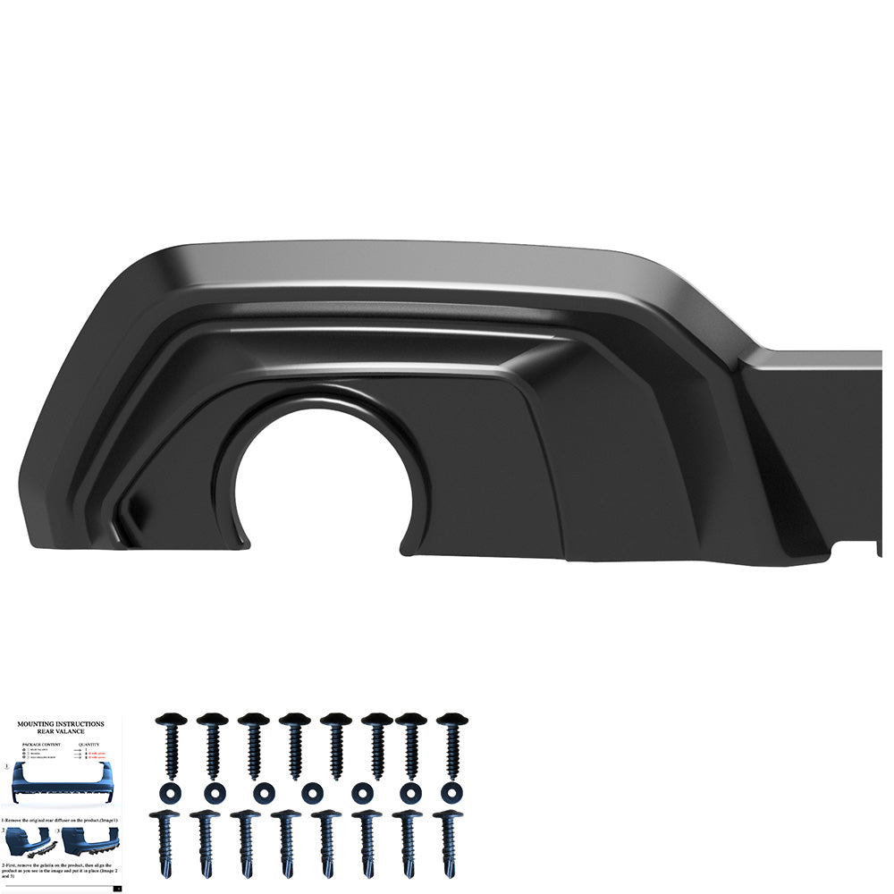 Heckdiffusor passend für BMW 3er M-Pack G20/G21 2018-2022 Hochglanz Schwarz