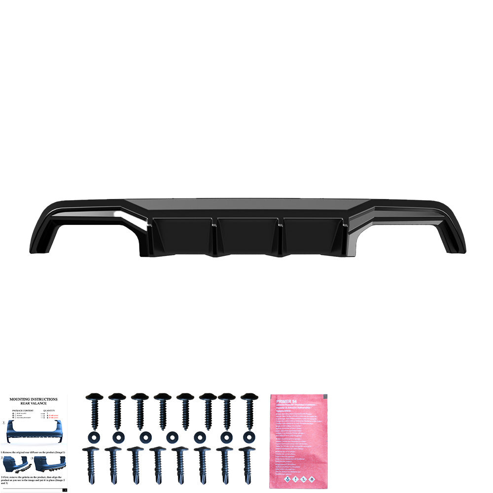 Heckdiffusor passend für CUPRA Formentor Mk1 / Mk1 Facelift 2020+ v2 Hochglanz Schwarz