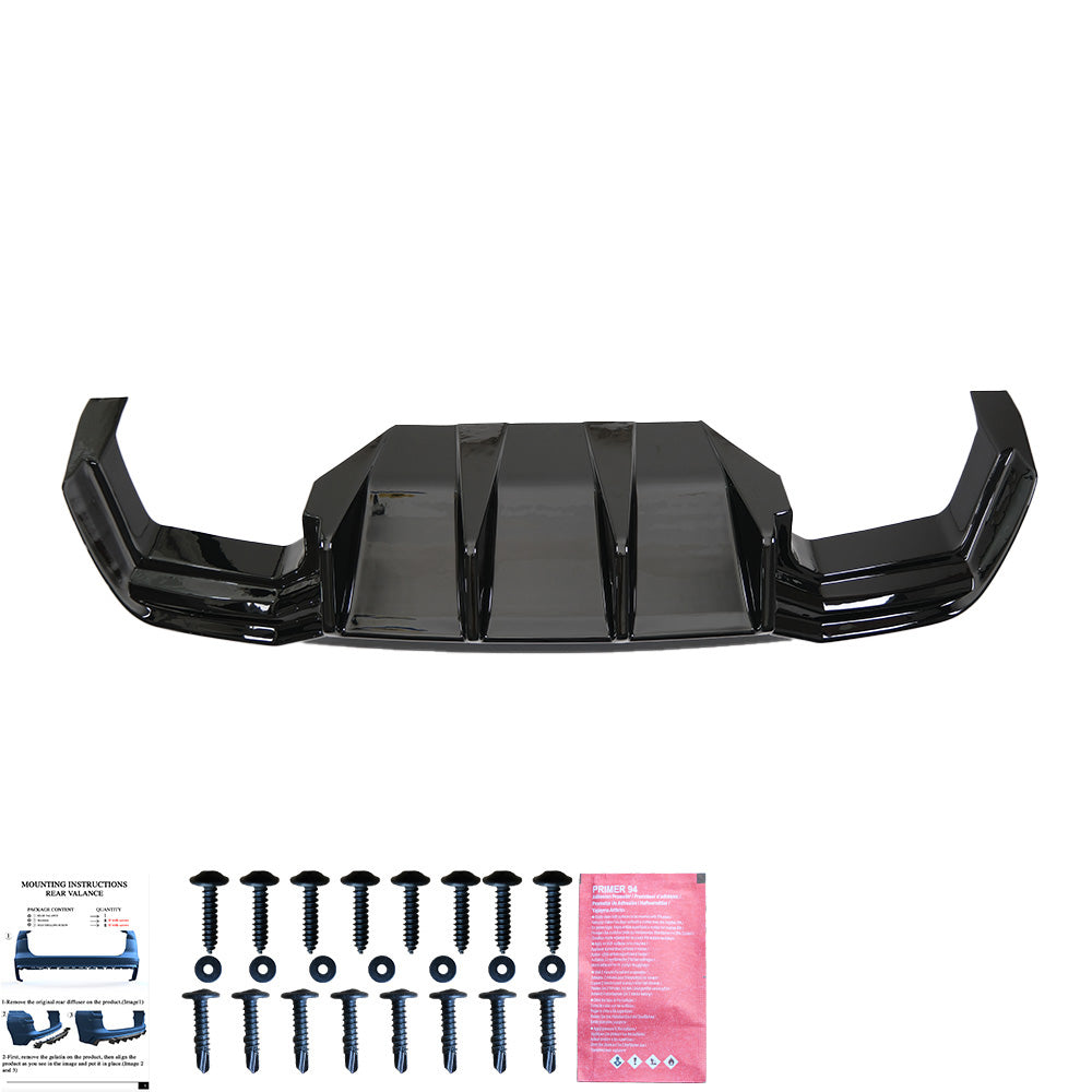 Heckdiffusor passend für CUPRA Formentor Mk1 / Mk1 Facelift 2020+ v2 Hochglanz Schwarz