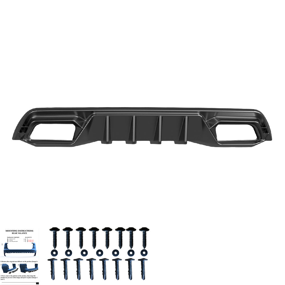 Heckdiffusor passend für CUPRA Leon Mk1 / Mk1 Facelift 2020+ Hochglanz Schwarz