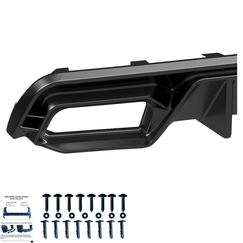 Heckdiffusor passend für CUPRA Leon Mk1 / Mk1 Facelift 2020+ Hochglanz Schwarz