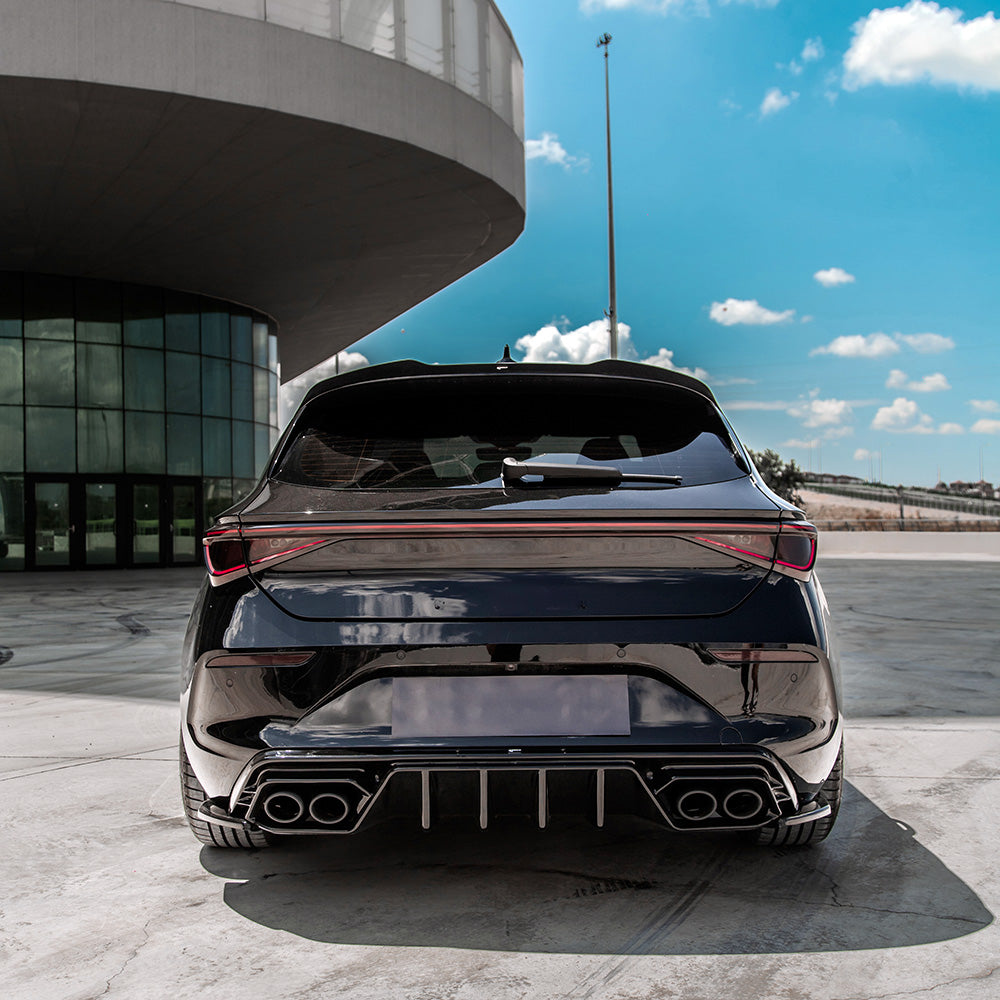 Heckdiffusor passend für CUPRA Leon Mk1 / Mk1 Facelift 2020+ Hochglanz Schwarz