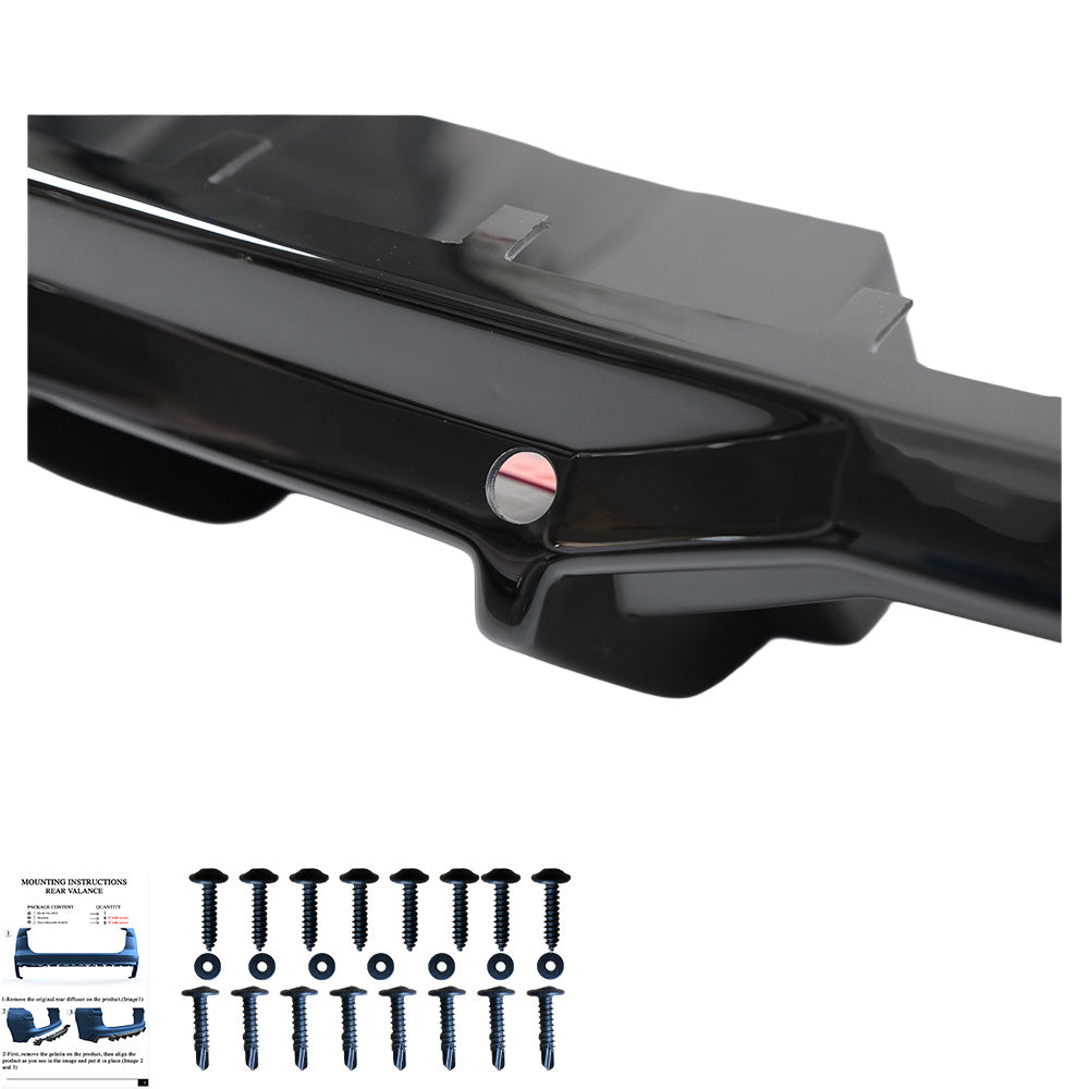 Heckdiffusor passend für CUPRA Formentor Mk1 Facelift 2024+ v2 Hochglanz Schwarz