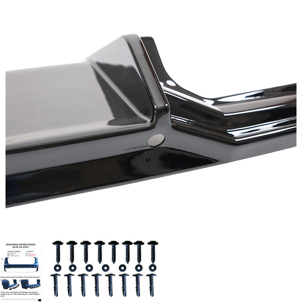 Heckdiffusor passend für CUPRA Formentor Mk1 Facelift 2024+ v2 Hochglanz Schwarz